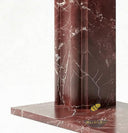 Custom Marble fireplace surround in Rosso Levanto - Image 6