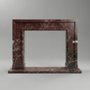 Custom Marble fireplace  in Rosso Levanto - Image 1