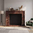 Custom Marble fireplace  in Rosso Levanto - Image 2