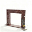 Custom Marble fireplace  in Rosso Levanto - Image 4