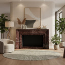 Custom Marble mantel in Rosso Levanto - Image 2