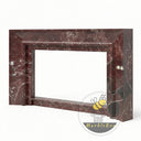 Custom Marble mantel in Rosso Levanto - Image 5