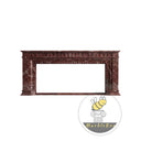 Marble fireplace surround for sale in Rosso Levanto - Image 3