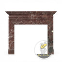 Marble fireplace mantels for sale in Rosso Levanto - Image 3