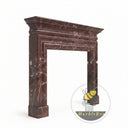 Marble fireplace mantels for sale in Rosso Levanto - Image 4