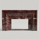 Marble mantel surround in Rosso Levanto - Image 1