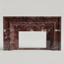 Marble mantel surround in Rosso Levanto - Image 1