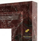 Marble mantel surround in Rosso Levanto - Image 6