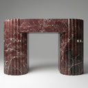 Marble around fireplace in Rosso Levanto - Image 1