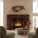 Marble around fireplace in Rosso Levanto - Image 2