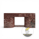 Marble hearths | Fluted modern surround | 62 Inch Width | Rosso Levanto