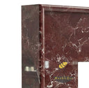 Marble hearth and back panel in Rosso Levanto - Image 5