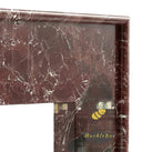 Marble hearth and back panel in Rosso Levanto - Image 6