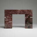 Marble fireplace electric in Rosso Levanto - Image 1