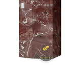 Marble fireplace electric in Rosso Levanto - Image 7