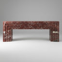 Marble fireplace for sale in Rosso Levanto - Image 1