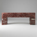 Marble fireplace for sale in Rosso Levanto - Image 1