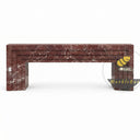 Marble fireplace for sale in Rosso Levanto - Image 3