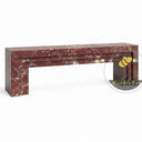 Marble fireplace for sale in Rosso Levanto - Image 4