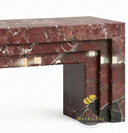 Marble fireplace for sale in Rosso Levanto - Image 5