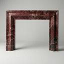 Marble fire hearth in Rosso Levanto - Image 1