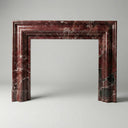 Marble fire hearth in Rosso Levanto - Image 1