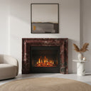 Marble fire hearth in Rosso Levanto - Image 2