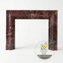 Marble fire hearth in Rosso Levanto - Image 3