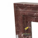 Marble fire hearth in Rosso Levanto - Image 6