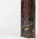 Marble fire hearth in Rosso Levanto - Image 7