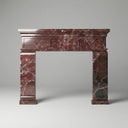 Marble stone fireplace in Rosso Levanto - Image 1