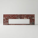 Marble fire surround in Rosso Levanto - Image 1