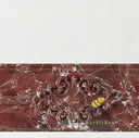 Marble fire surround in Rosso Levanto - Image 6