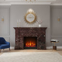 Marble mantel in Rosso Levanto - Image 2