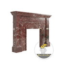Marble mantel in Rosso Levanto - Image 4