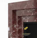 Marble fireplace in Rosso Levanto - Image 6