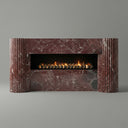 Dark Red Marble fireplace surround in Rosso Levanto - Image 1