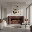 Dark Red Marble fireplace surround in Rosso Levanto - Image 2