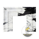 marble white fireplace in Panda White - Image 3