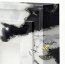 marble white fireplace in Panda White - Image 5