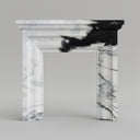 white marble surround fireplace in Panda White - Image 1