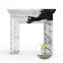 white marble surround fireplace in Panda White - Image 3