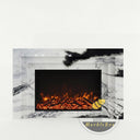 bespoke marble fireplace in Panda White - Image 3