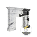 marble fire surrounds for sale in Panda White - Image 4