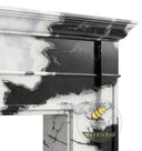 marble fire surrounds for sale in Panda White - Image 5