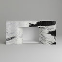 marble fireplace surround in Panda White - Image 1