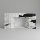 marble fireplace surround in Panda White - Image 1