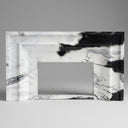 black white marble mantel in Panda White - Image 1