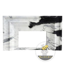 black white marble mantel in Panda White - Image 3