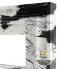 black white marble mantel in Panda White - Image 5